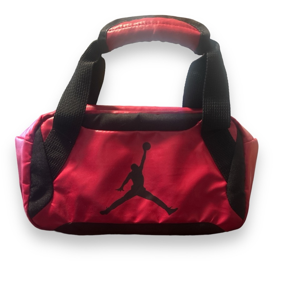 Jordan Black & Red Zip Around Lunch Box W/ Velcro Handled Closure